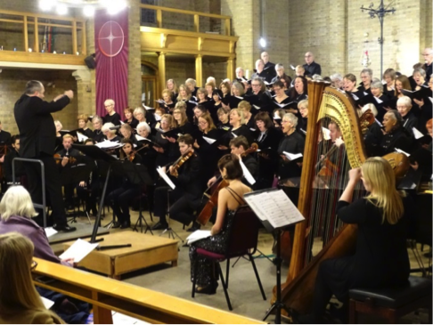 Choir and orchestra